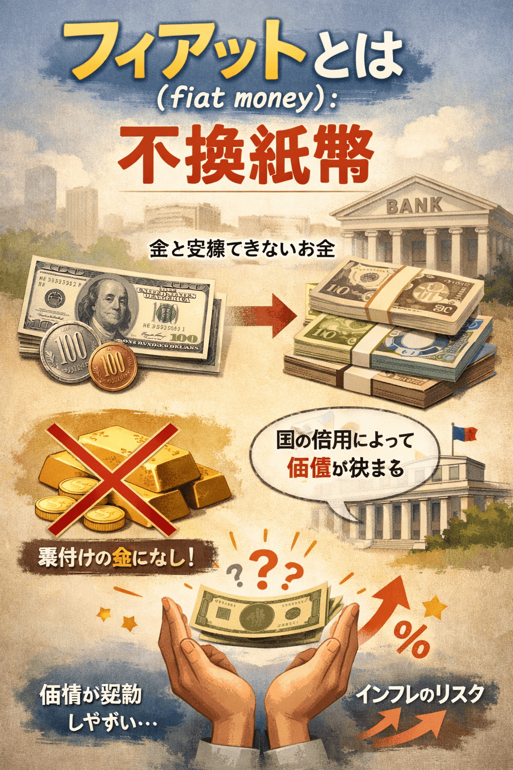 フィアットとは(fiat money): 不換紙幣