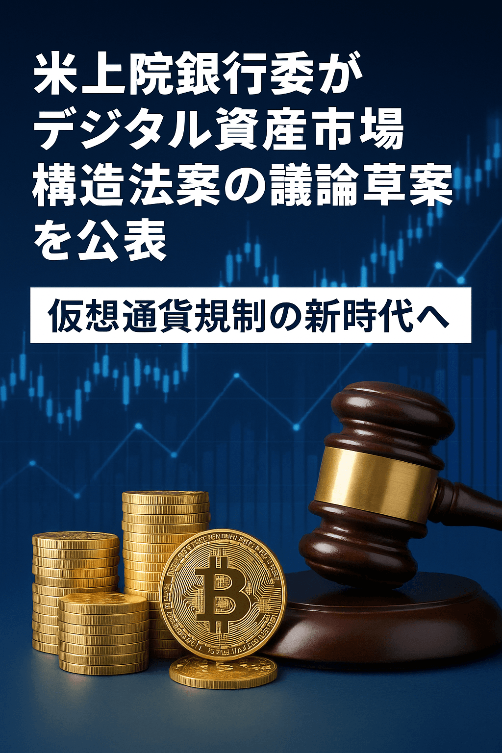 米上院銀行委がデジタル資産市場構造法案の議論草案を公表 ― 仮想通貨規制の新時代へ