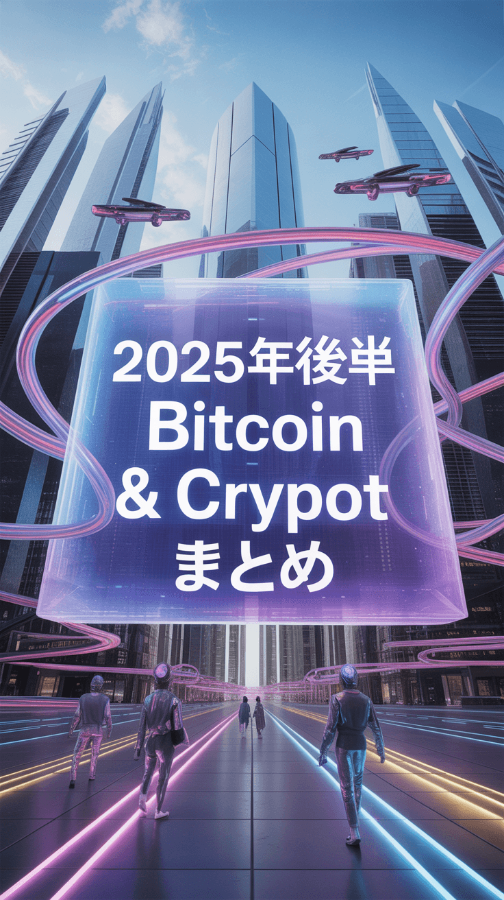 a-digital-illustration-showcasing-a-futu_JuU321X9TxG0bE_fLtbpYA_EWRz_ncUSJyzZ6pqJ0ImrQ 2025年後半のビットコイン&仮想通貨市場展望まとめ 開始