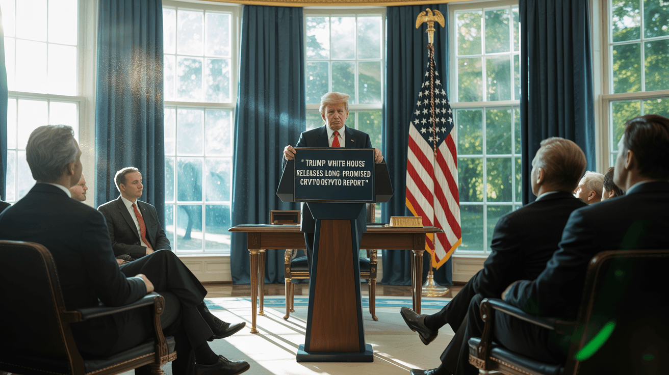 a-photograph-of-a-formal-meeting-taking-_oWx_rpC_R1ONKa1M2QgTGA_Z8HyyVCCSJSuisJEwTlx_w (1) 🇺🇸トランプ政権、ついに仮想通貨政策レポートを公開──規制明確化とドル覇権維持に焦点 コンテンツ終わり