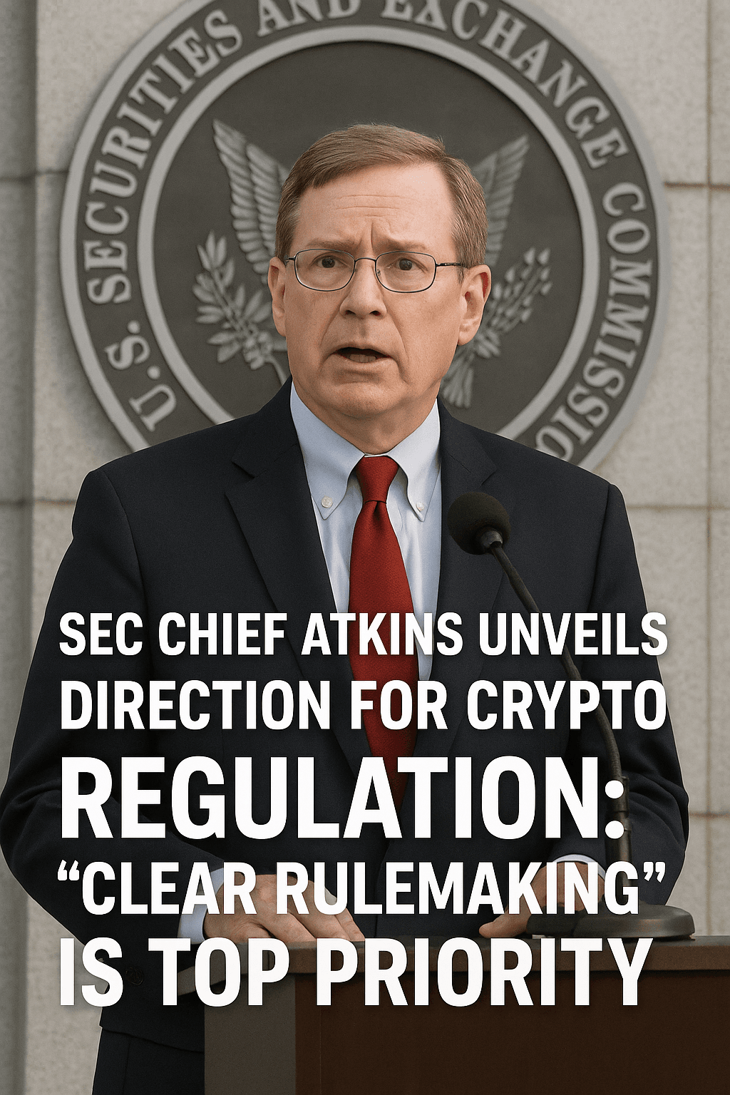 SEC新長官アトキンス氏、仮想通貨規制の方向性を初公開：「明確なルールづくり」が最優先課題に