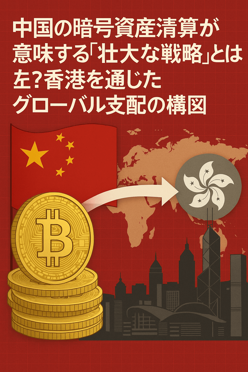 中国の暗号資産清算が意味する壮大な戦略とは?香港を通じたグローバル支配の構図