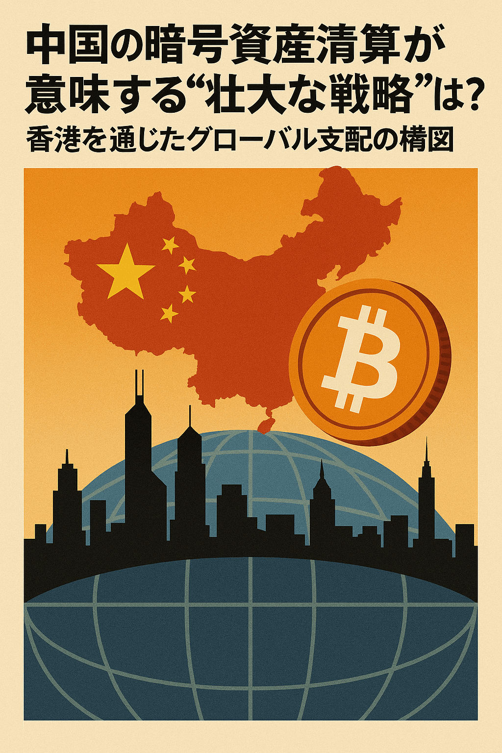 20250804_0945_香港と暗号資産の戦略_simple_compose_01k1s8hxkne9kskk39jn62a8kk 中国の暗号資産清算が意味する壮大な戦略とは?香港を通じたグローバル支配の構図 コンテンツ終わり