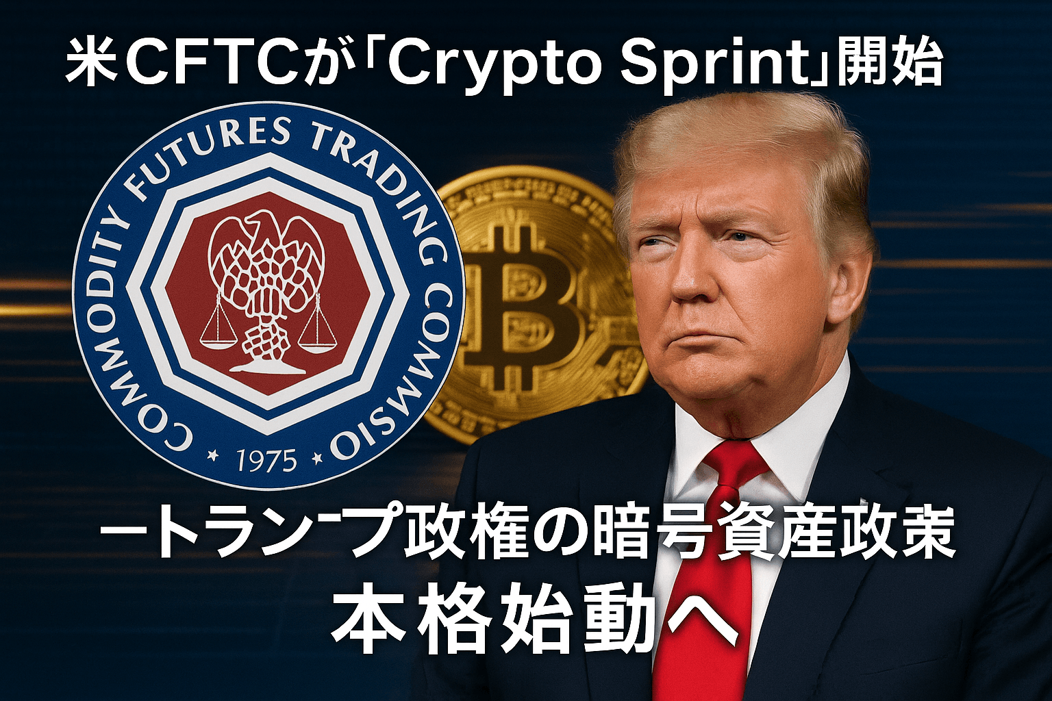 米CFTCが「Crypto Sprint」開始──トランプ政権の暗号資産政策を本格始動へ