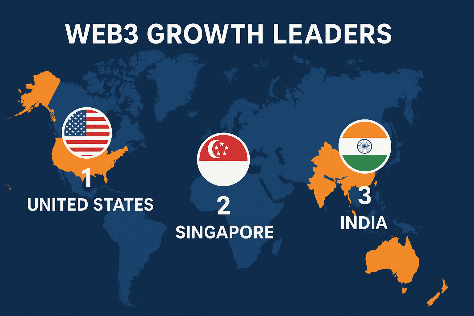 【要約】Web3成長国ランキング発表：米国、シンガポール、インドが先導