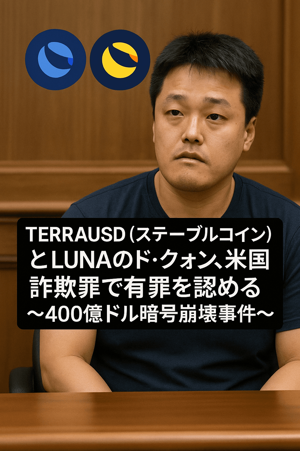 TerraUSD(ステーブルコイン)とLunaのド・クォン、米国詐欺罪で有罪を認める ~400億ドル暗号崩壊事件~