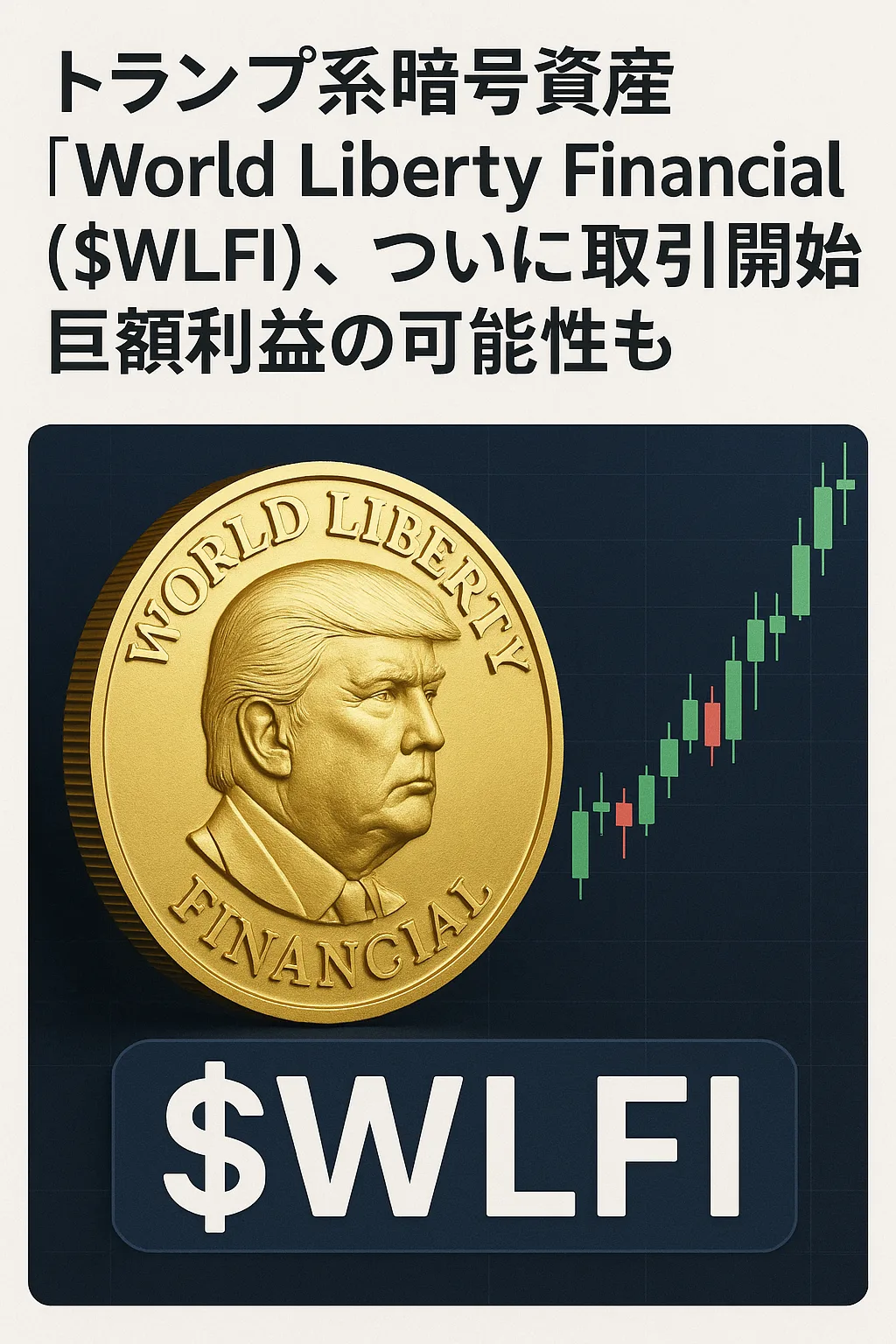 まとめ記事:トランプ系暗号資産「 World Liberty Financial($WLFI) 」、ついに取引開始 ― 巨額利益の可能性も