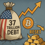 まとめ記事「米国の37兆ドル債務がもたらす暗号資産・金リセット論 ― ビットコイン急騰の背景」