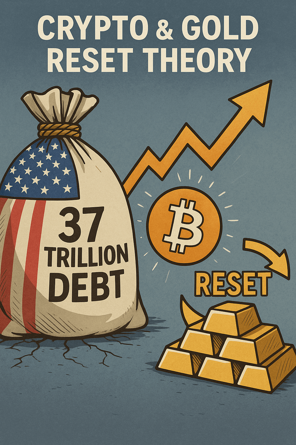 まとめ記事「米国の37兆ドル債務がもたらす暗号資産・金リセット論 ― ビットコイン急騰の背景」