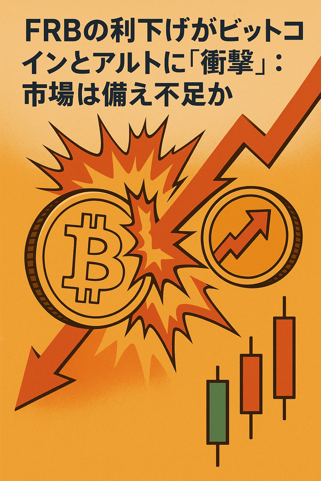 20250922_0426_FRB利下げと仮想通貨_simple_compose_01k5pvrynne7xarwz1vvaf20bs FRBの利下げがビットコインとアルトに「衝撃」:市場は備え不足か コンテンツ管理
