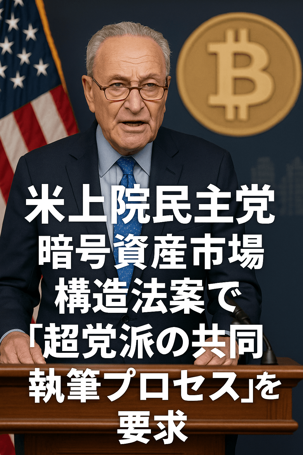 米上院民主党、暗号資産市場構造法案で「超党派の共同執筆プロセス」を要求