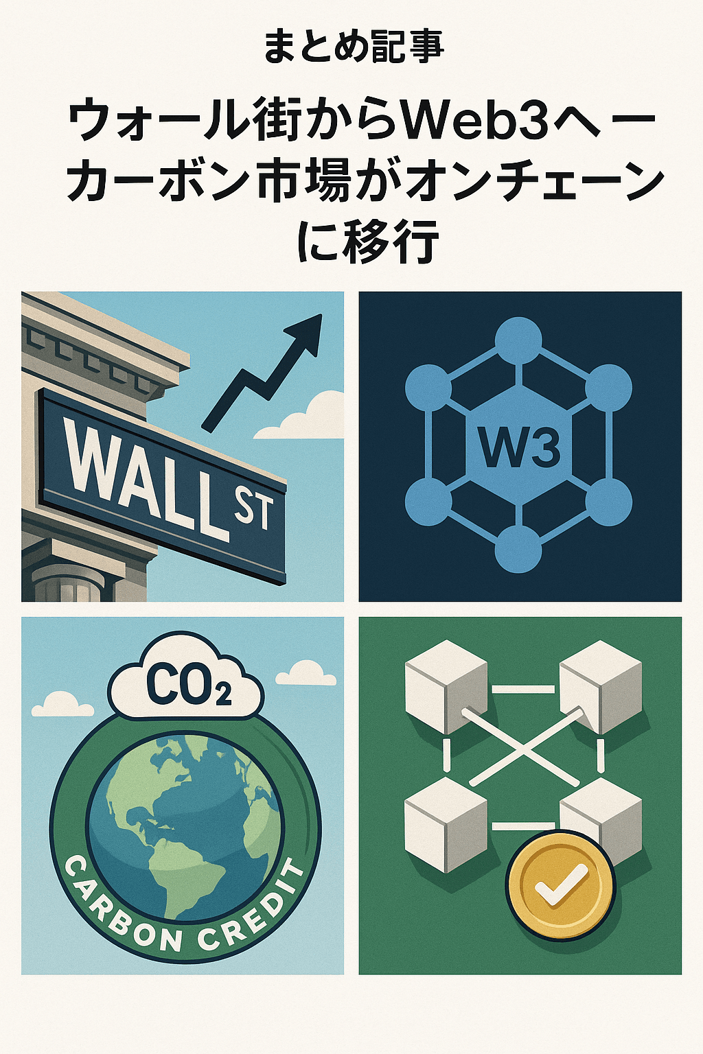 まとめ記事:「ウォール街からWeb3へ ─ カーボン市場がオンチェーンに移行」