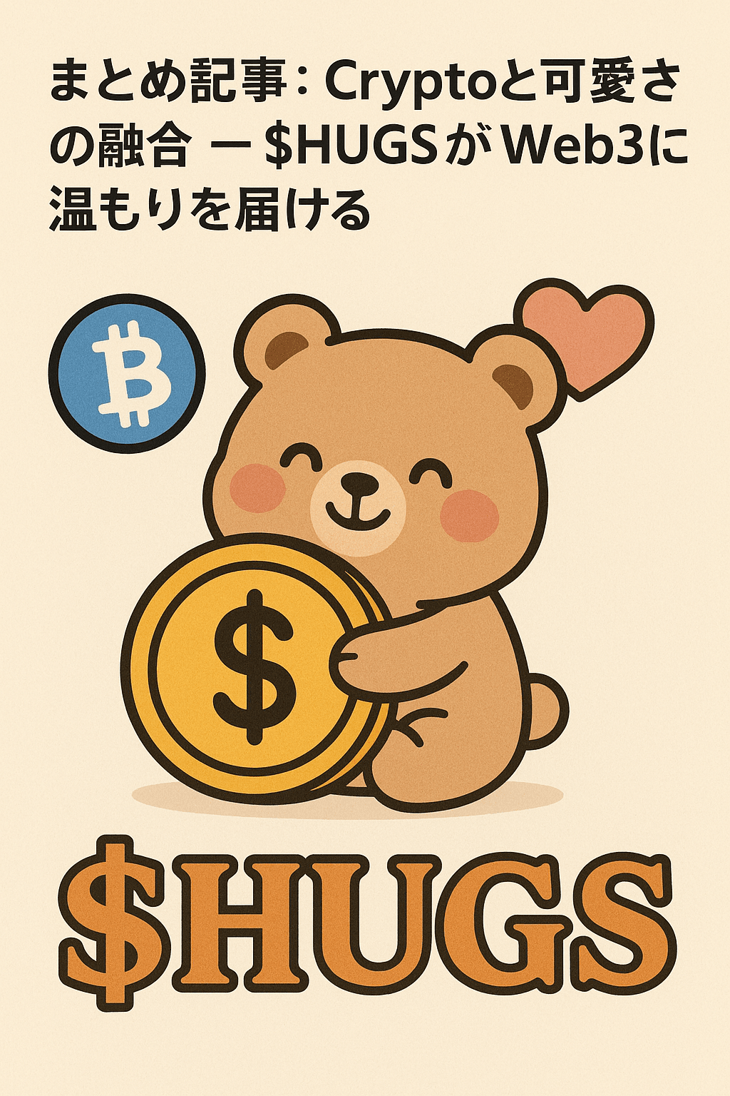 まとめ記事：「Cryptoと可愛さの融合 — $HUGSがWeb3に温もりを届ける」