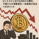 なぜ仮想通貨は急落しているのか？ビットコインは112kドル割れ、17億ドルの清算発生 – 投資家が知るべきポイント