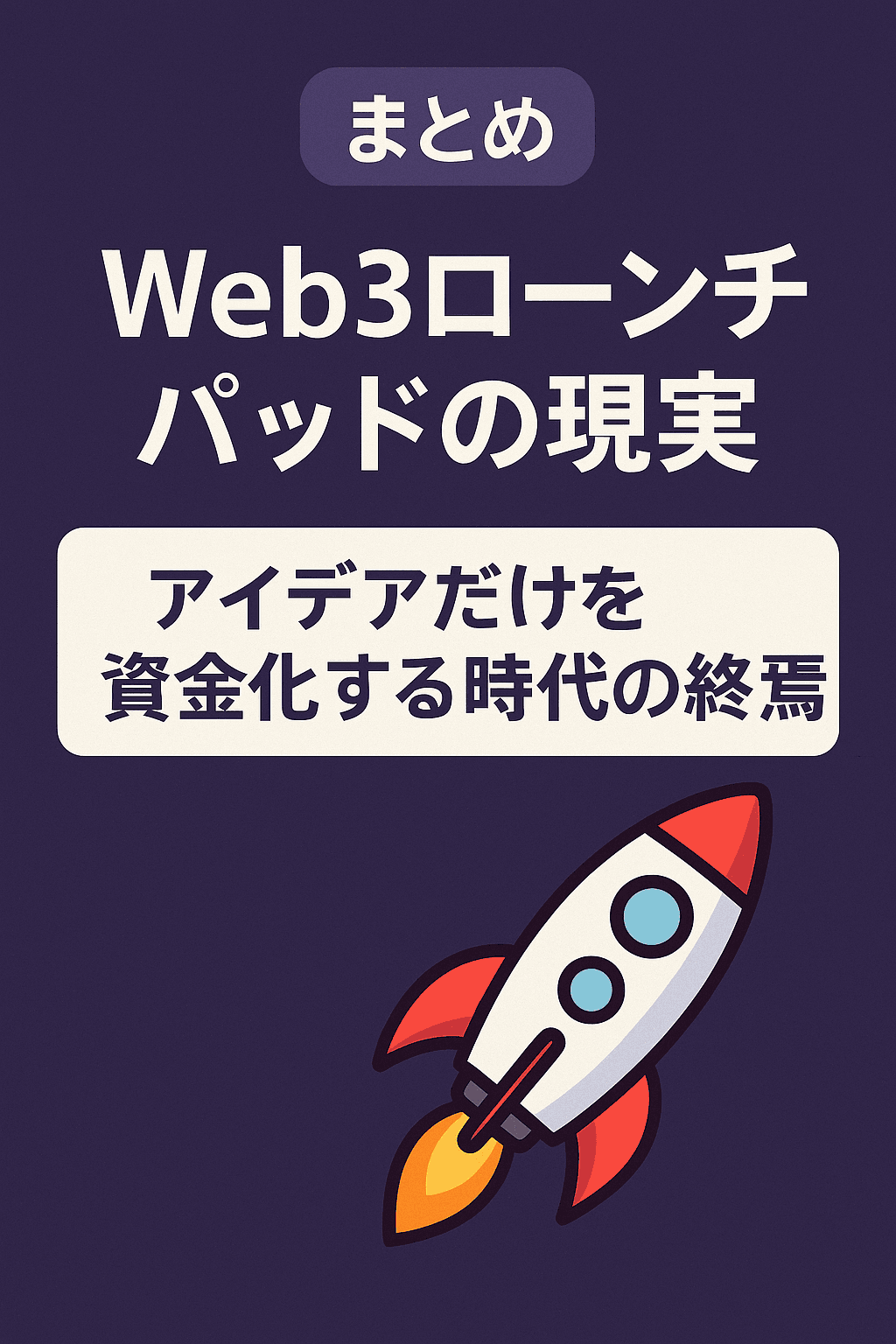 🚀【まとめ】Web3ローンチパッドの現実:アイデアだけを資金化する時代の終焉