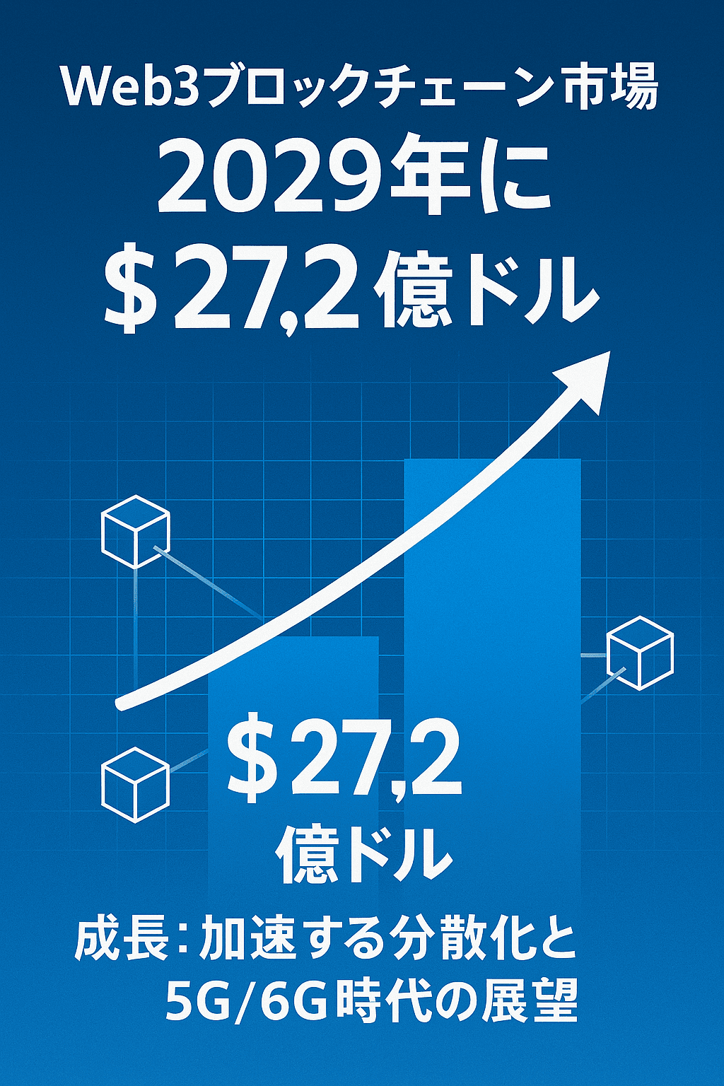 Web3ブロックチェーン市場、2029年に272億ドル規模へ成長:加速する分散化と5G/6G時代の展望