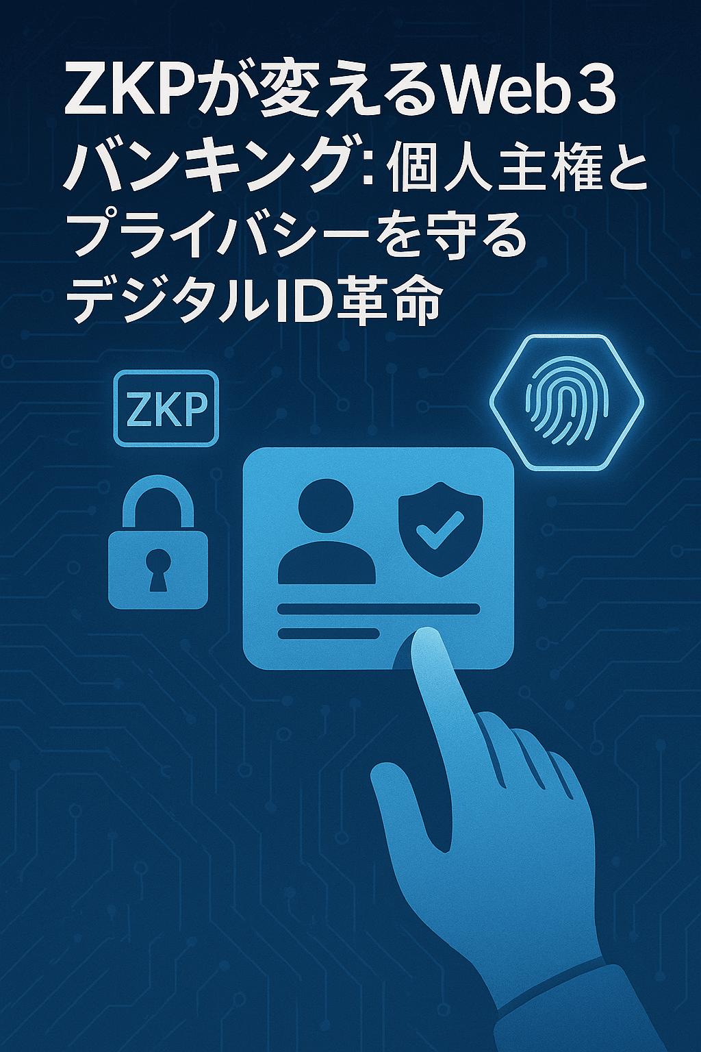 20251028_1047_ZKPとWeb3バンキング革命_simple_compose_01k8m7xhm1ec8baphptmhky1jk ZKPが変えるWeb3バンキング:個人主権とプライバシーを守るデジタルID革命 コンテンツ開始