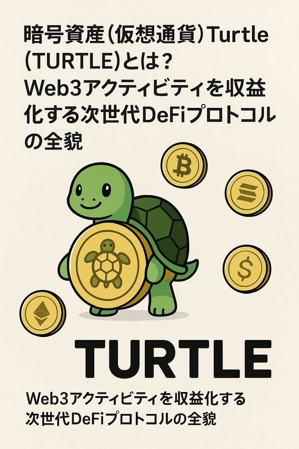 🐢 暗号資産(仮想通貨) Turtle（TURTLE）とは？ Web3アクティビティを収益化する次世代DeFiプロトコルの全貌 コンテンツ開始

