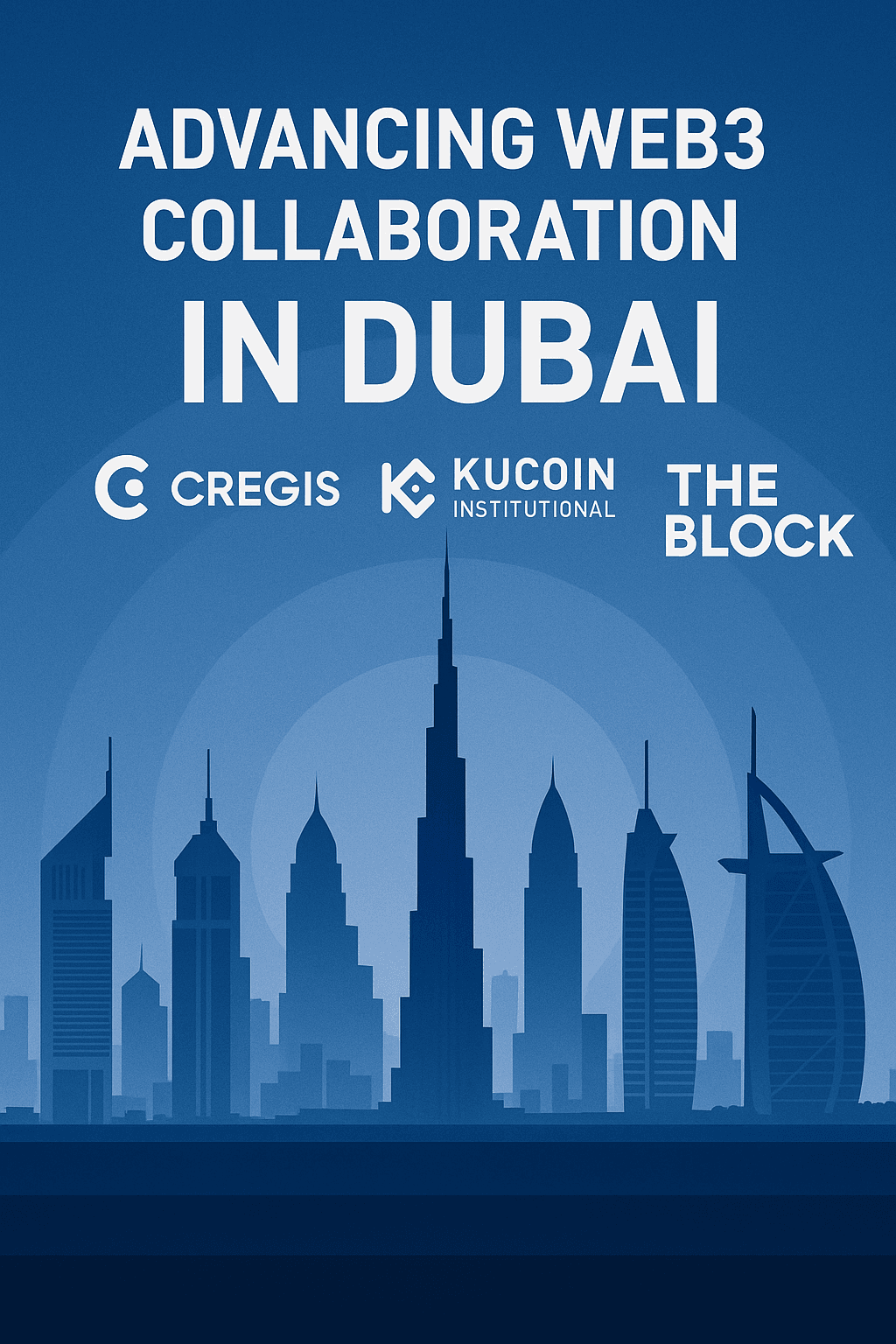 20251215_1119_ドバイでのWeb3推進_simple_compose_01kcfwsyqce659wv915vvbecvj Cregis・KuCoin Institutional・The BlockがドバイでWeb3連携を推進 jコンテンツ開始