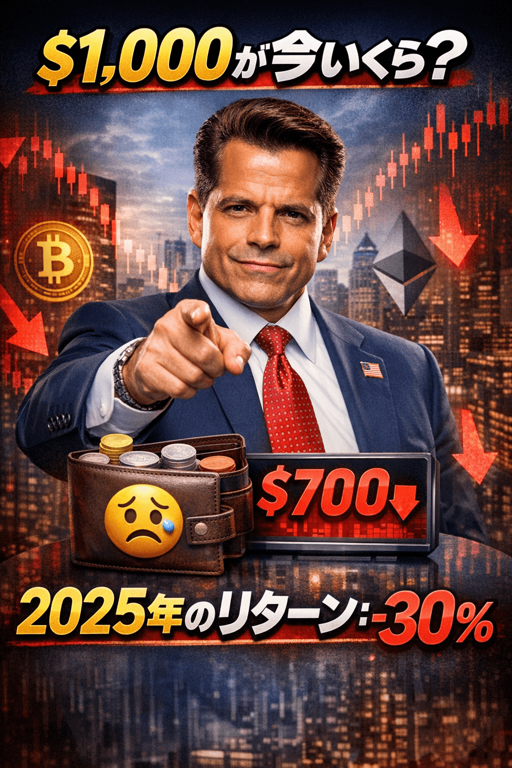 スカラムーチ流暗号資産ポートフォリオを2025年に組んだ結果｜1,000ドルは今いくら？ コンテンツ開始