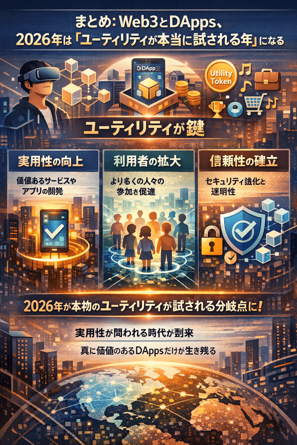 まとめ：Web3とDApps、2026年は「ユーティリティが本当に試される年」になる