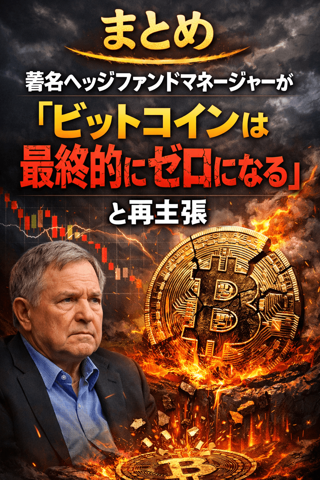 まとめ：著名ヘッジファンドマネージャーが「ビットコインは最終的にゼロになる」と再主張