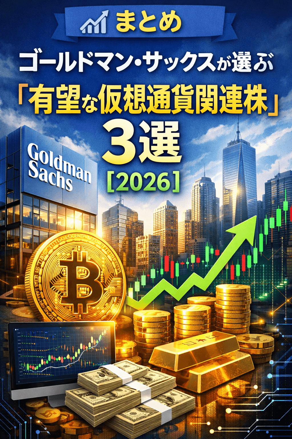 📈まとめ：ゴールドマン・サックスが選ぶ「有望な仮想通貨関連株」3選【2026】