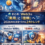 🌐まとめ：Web3は「実用」と「信頼」へ──2026年を決定づける2大トレンド