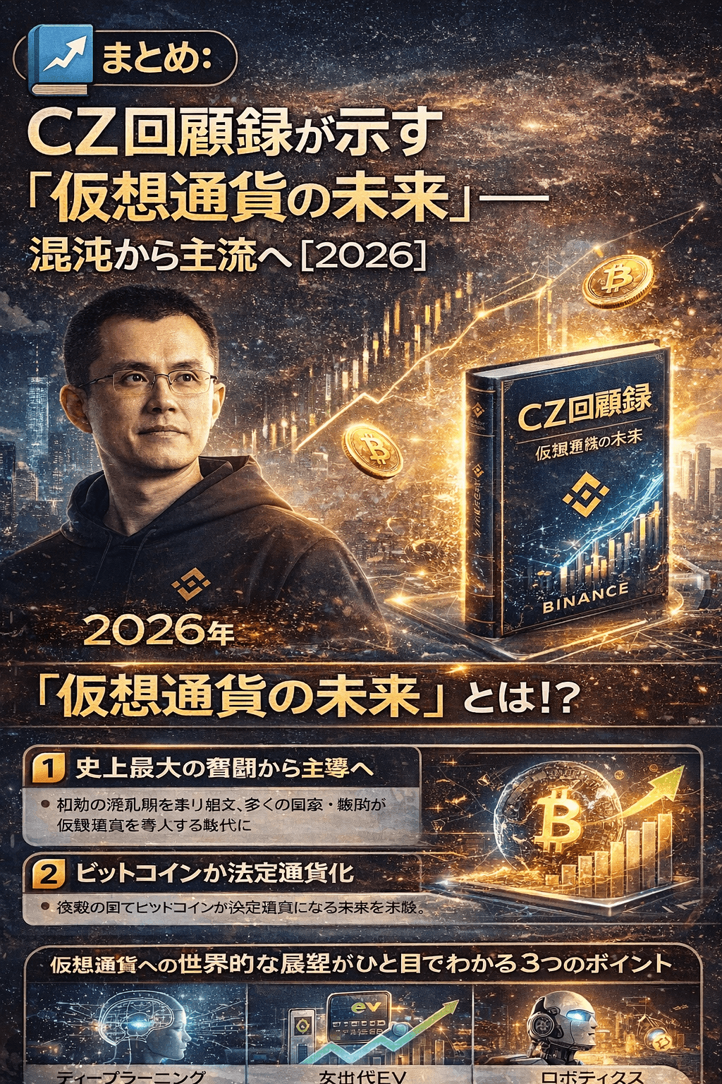 📘まとめ：CZ回顧録が示す“仮想通貨の未来”──混沌から主流へ【2026】