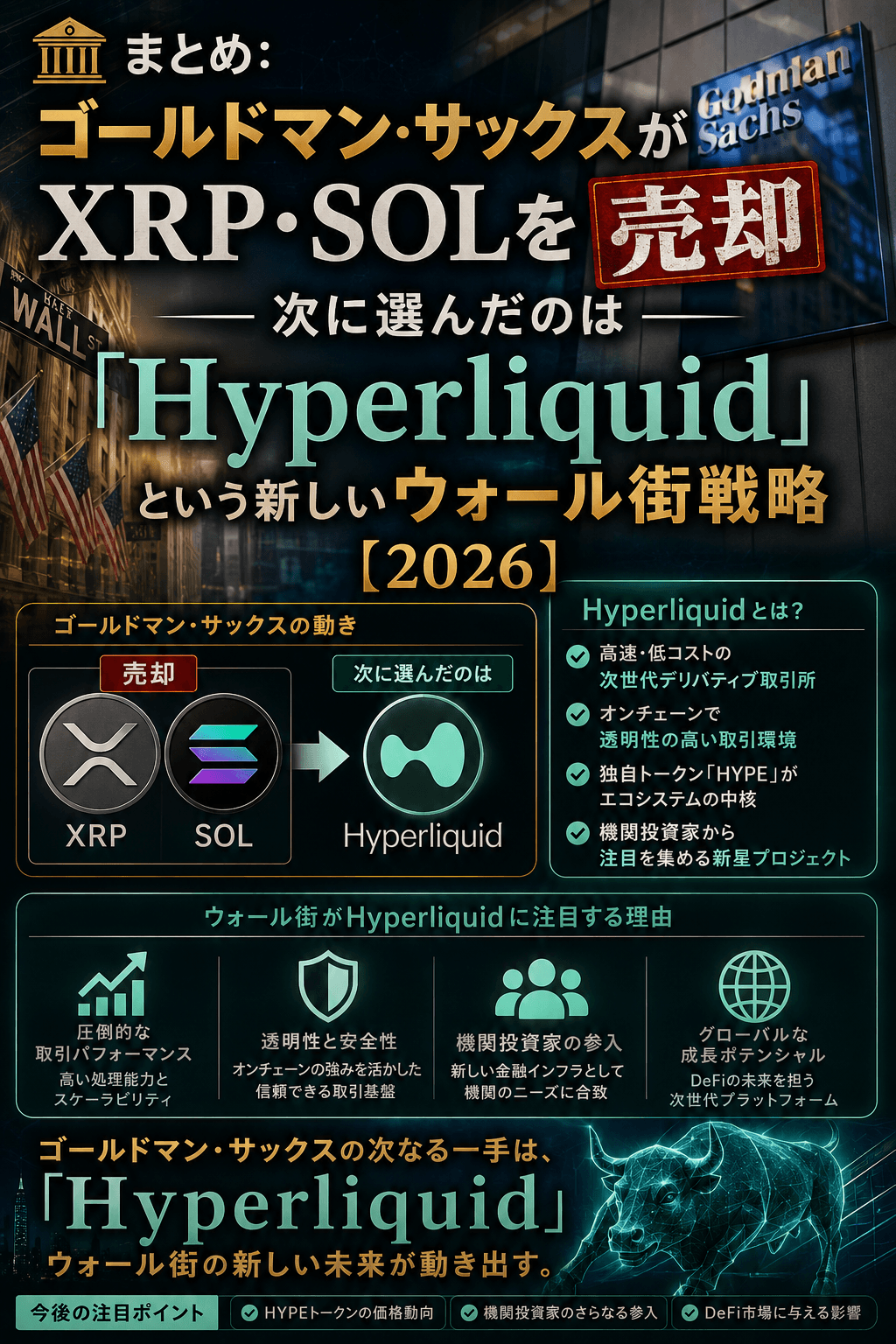 ChatGPT Image 2026年5月21日 13_51_58 🏦まとめ:ゴールドマン・サックスがXRP・SOLを売却──次に選んだのは「Hyperliquid」という新しいウォール街戦略【2026】