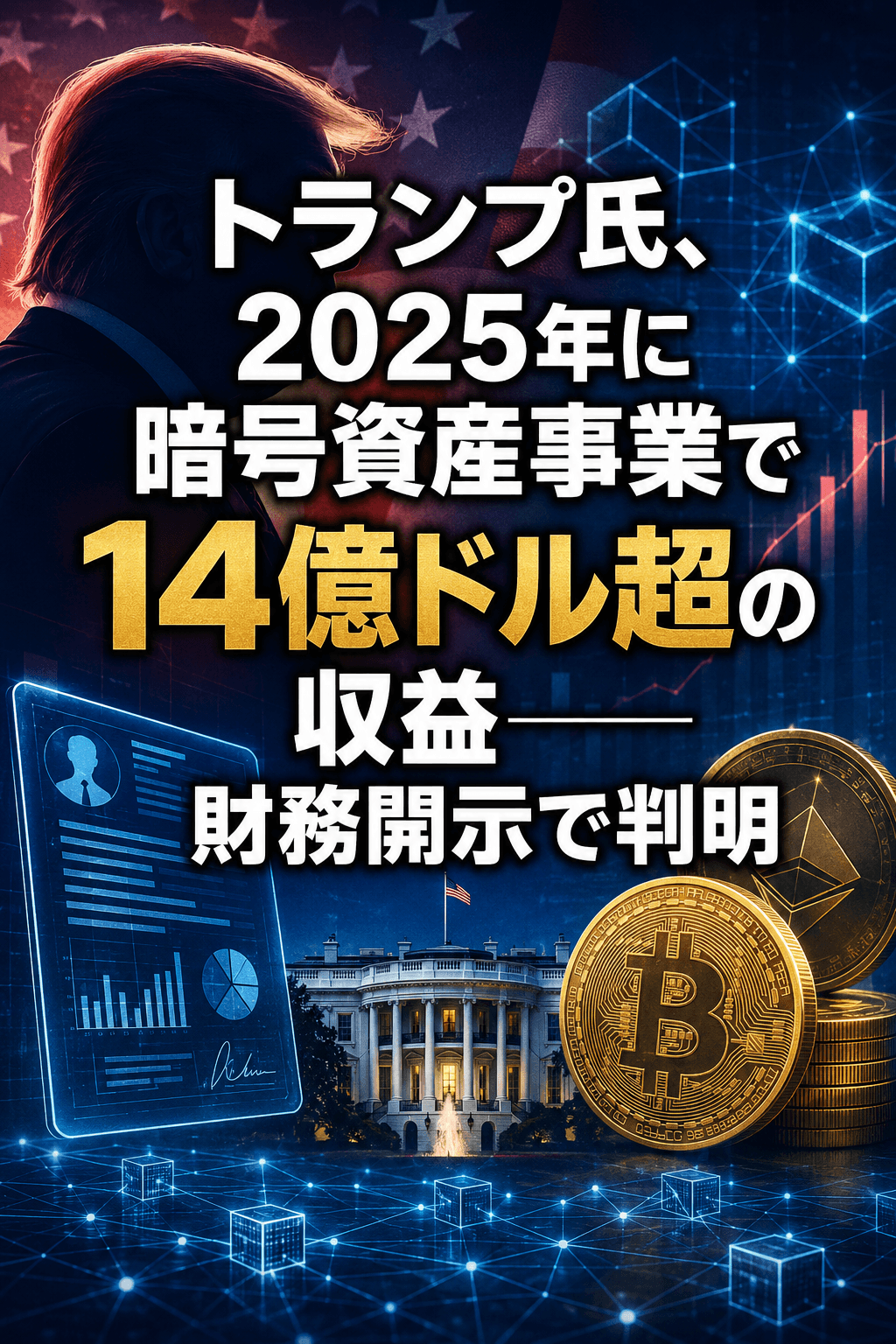 call_FpEU3uHjXUXjbklJjyuD9kRg トランプ氏、2025年に暗号資産事業で14億ドル超の収益──財務開示で判明